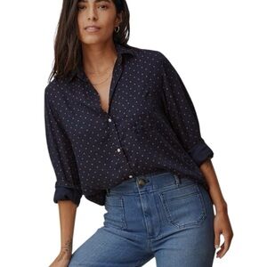 Grayson x Anthropologie The Hero Ladybug Button Down Shirt size 2/S